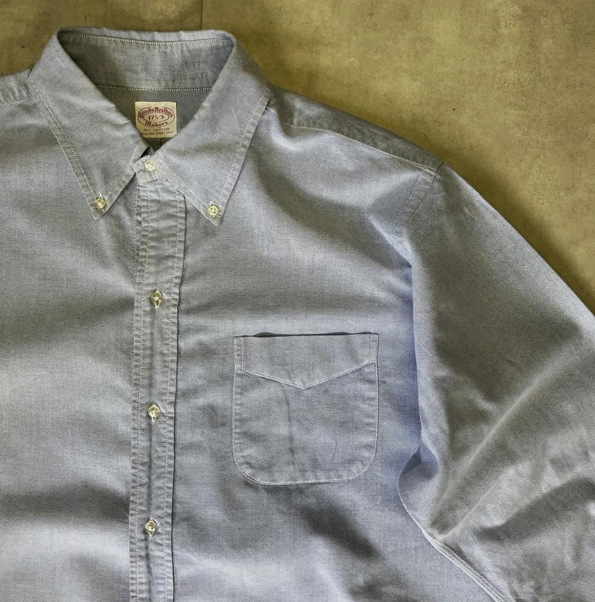画像: 70'S BROOKS BROTHERS "MAKERS" 6ボタン オックスフォード BDシャツ ブルー USA製 (VINTAGE)