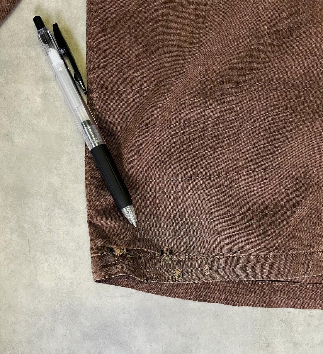 画像4: 60'S VAN HEUSEN コットン/レーヨン 長袖 オープンカラーシャツ ブラウン (VINTAGE)