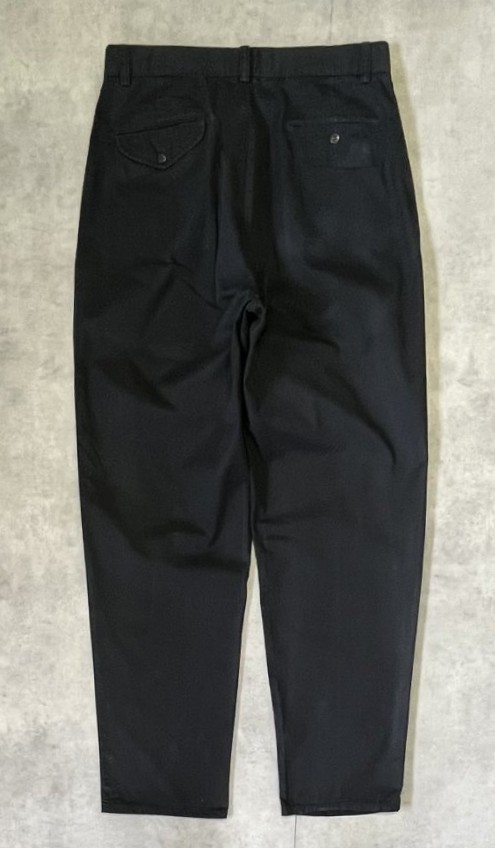 画像3: 90'S RALPH LAUREN "HAMMOND PANT" ツープリーツ チノパンツ ブラック W32L32 (VINTAGE)