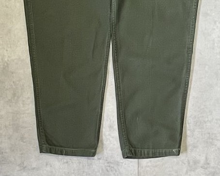 画像: 70'S アメリカ軍 US ARMY "OG107" コットンサテン ベイカーパンツ ミリタリーグリーン (VINTAGE)