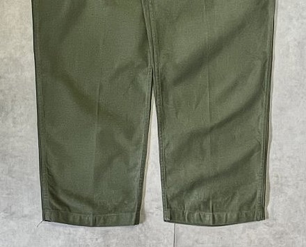 画像: 60'S アメリカ軍 US ARMY "OG107" コットンサテン ベイカーパンツ ミリタリーグリーン (VINTAGE)