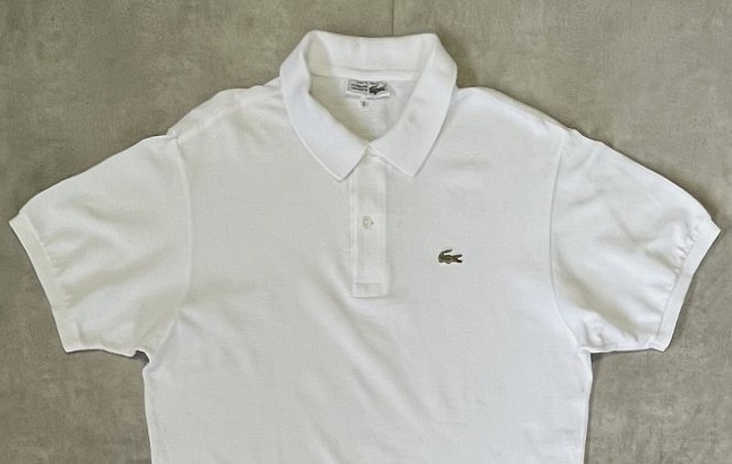 画像: 70'S CHEMISE LACOSTE ポロシャツ ホワイト フランス製 (VINTAGE)