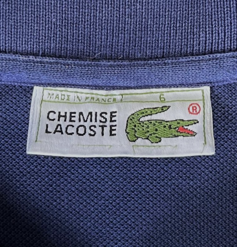 画像2: 80'S CHEMISE LACOSTE ポロシャツ ネイビー フランス製 (VINTAGE)