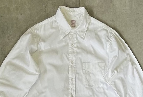 画像: 80'S BROOKS BROTHERS "MAKERS" オックスフォード レギュラーカラーシャツ ホワイト USA製 (VINTAGE)