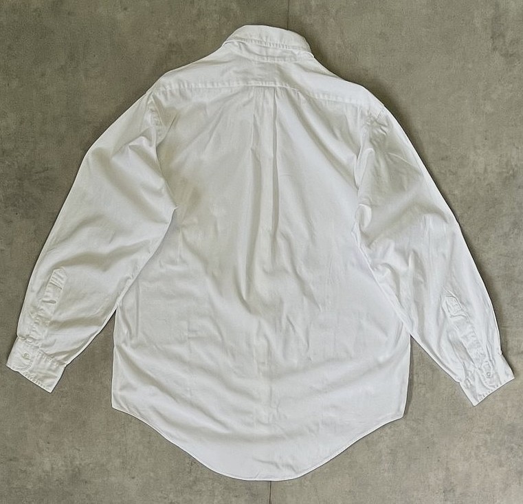 画像3: 80'S BROOKS BROTHERS "MAKERS" オックスフォード レギュラーカラーシャツ ホワイト USA製 (VINTAGE)
