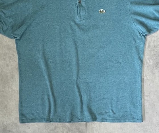 画像: 80'S CHEMISE LACOSTE ポロシャツ ミントヘザー フランス製 (VINTAGE)