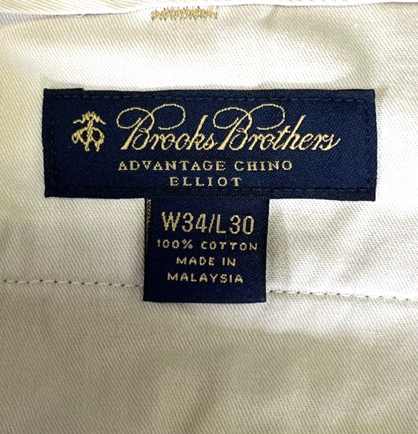 画像2: BROOKS BROTHERS "ELLIOT" ツータック チノパンツ ベージュ (VINTAGE)