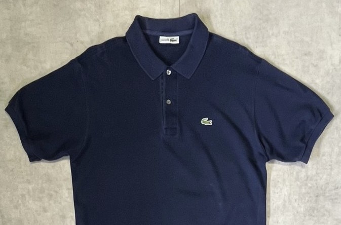 画像: 80'S CHEMISE LACOSTE ポロシャツ ネイビー フランス製 (VINTAGE)