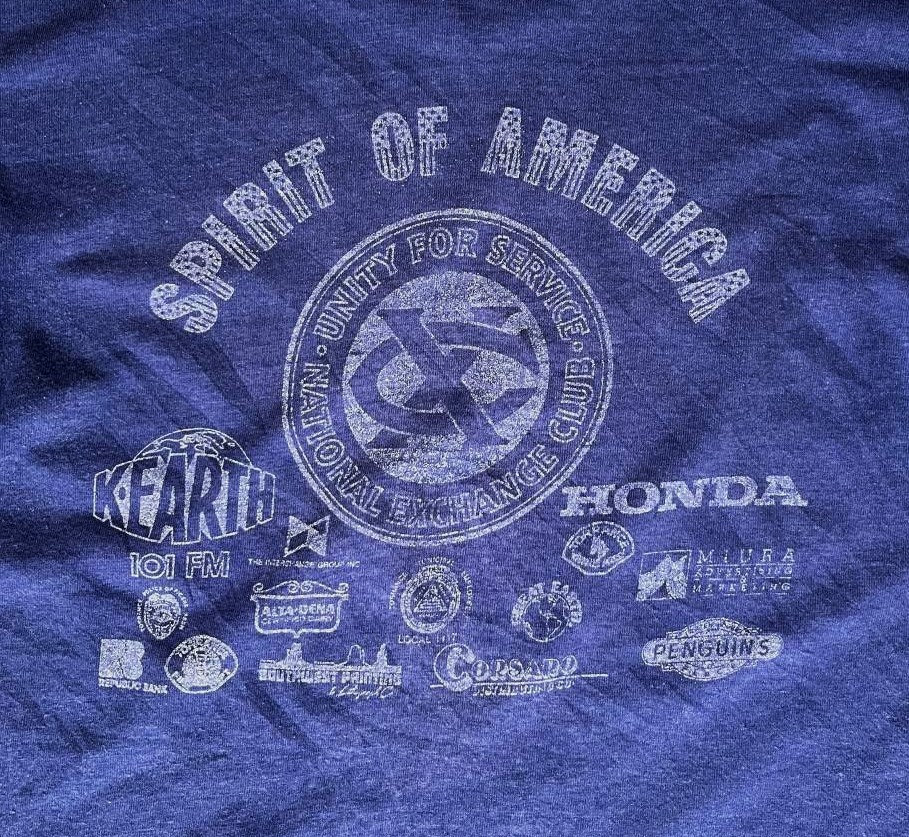 画像5: 80'S SPIRIT OF AMERICA CHARITY RUN 両面プリント シングルステッチ 半袖 Tシャツ ネイビー (VINTAGE)