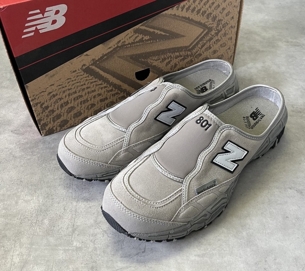 画像1: NEW BALANCE 801 "ALL TERRAIN" スウェード スリッポン グレー 箱付き (DEADSTOCK)