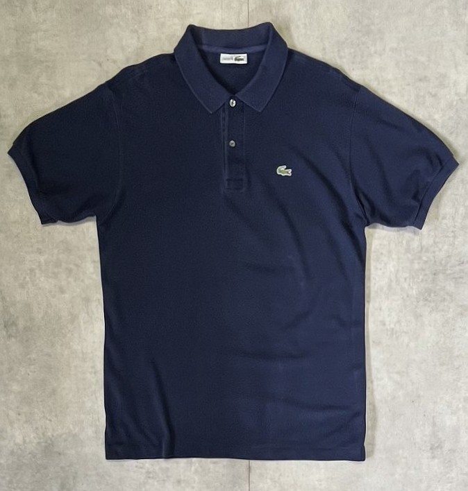 画像1: 80'S CHEMISE LACOSTE ポロシャツ ネイビー フランス製 (VINTAGE)