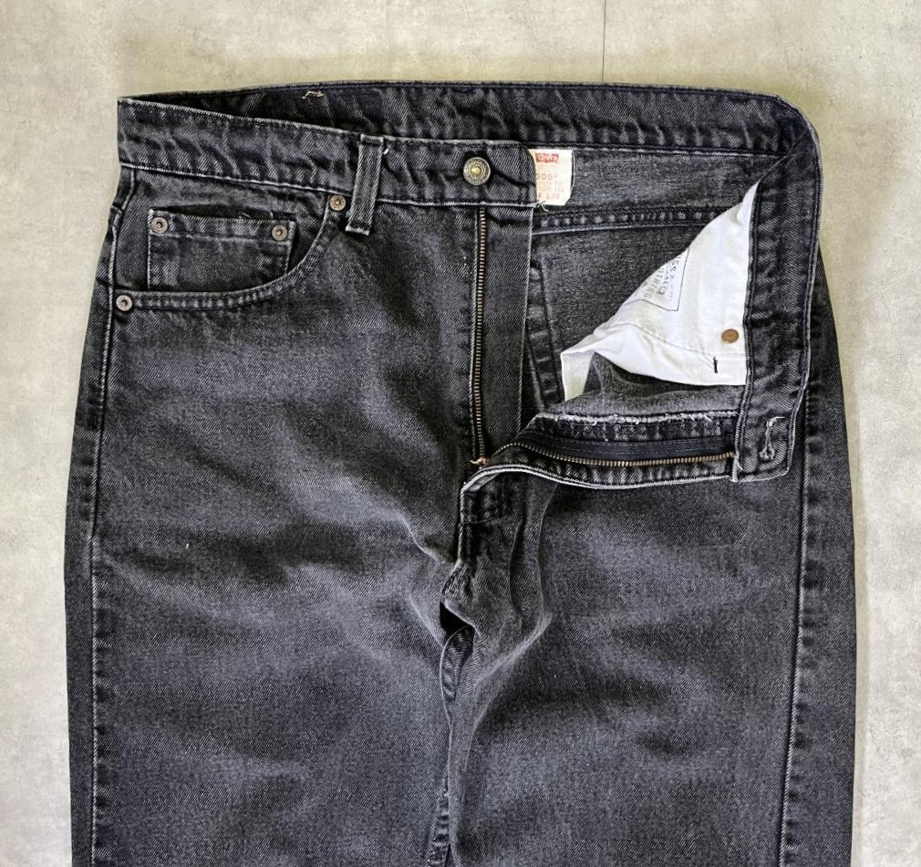 画像: 90'S LEVIS 505 デニム ブラック W34L30 USA製 (VINTAGE)