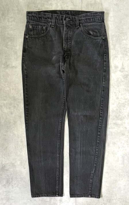 画像1: 90'S LEVIS 505 デニム ブラック W34L30 USA製 (VINTAGE)
