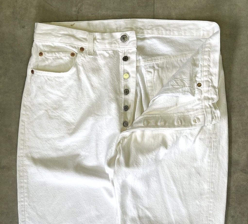 画像: 90'S LEVIS 501 デニム ホワイト W36L30 USA製 (VINTAGE)