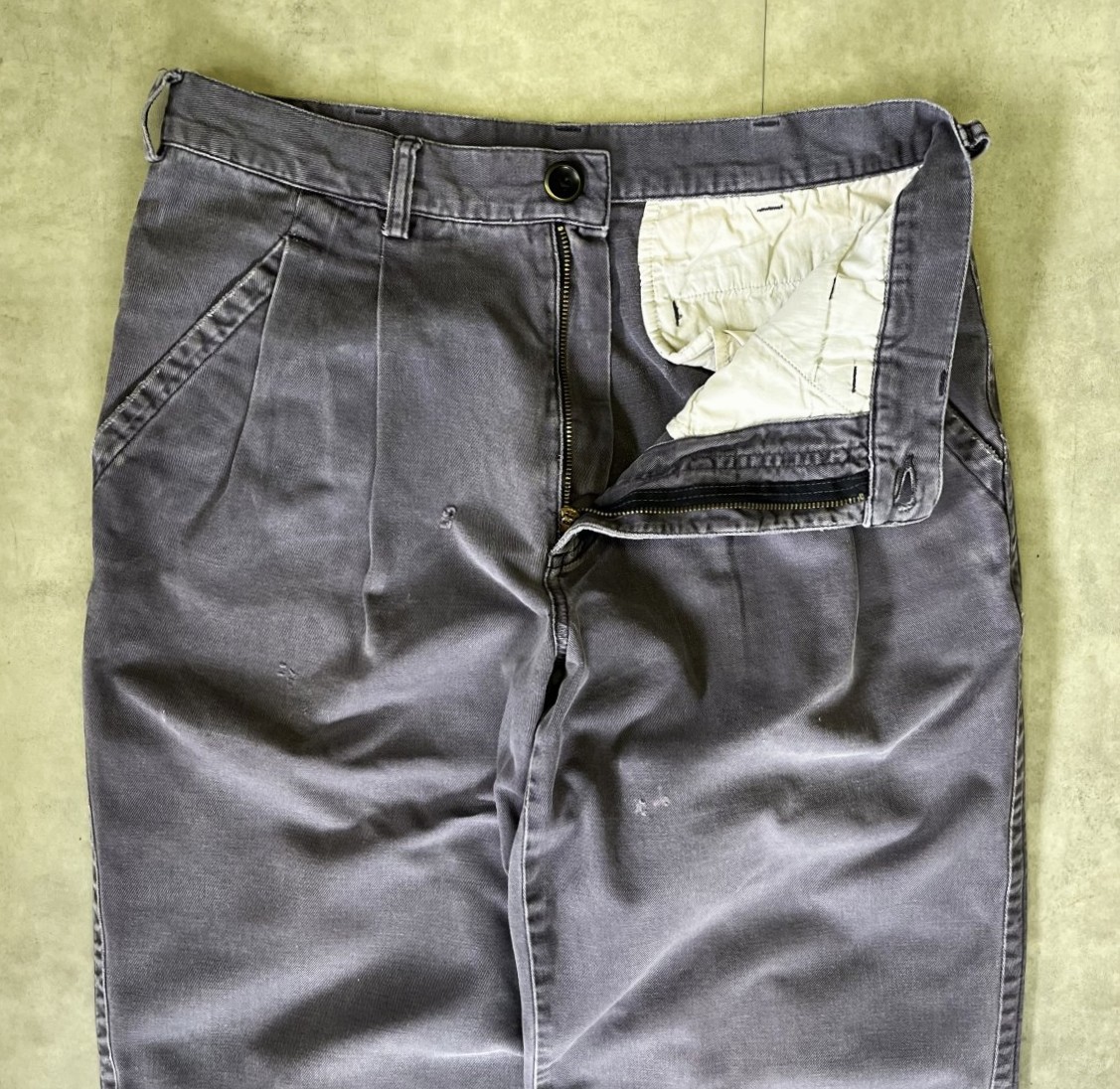 画像: 80'S PATAGONIA 旧タグ ツータック チノパンツ ナス紺 (VINTAGE)