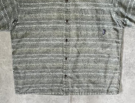 画像: 90'S PATAGONIA オーガニックコットン 半袖 ACシャツ 総柄 香港製 (VINTAGE)