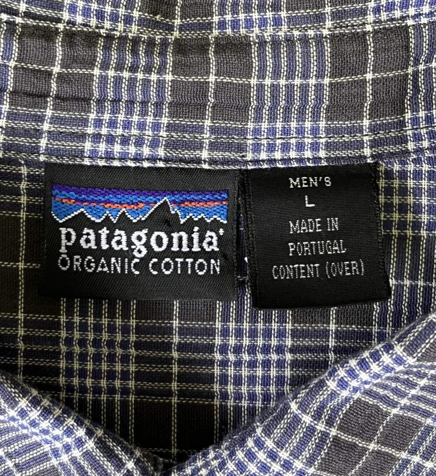 画像2: 90'S PATAGONIA オーガニックコットン 半袖 ACシャツ チェック柄 ポルトガル製 (VINTAGE)
