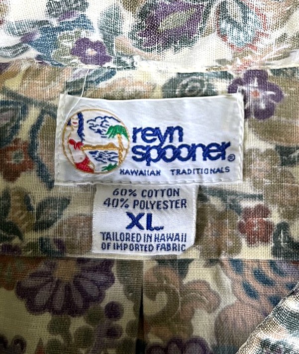 画像2: 90'S REYN SPOONER コットン/ポリ プルオーバー アロハシャツ ハワイ製 (VINTAGE)