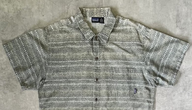 画像: 90'S PATAGONIA オーガニックコットン 半袖 ACシャツ 総柄 香港製 (VINTAGE)