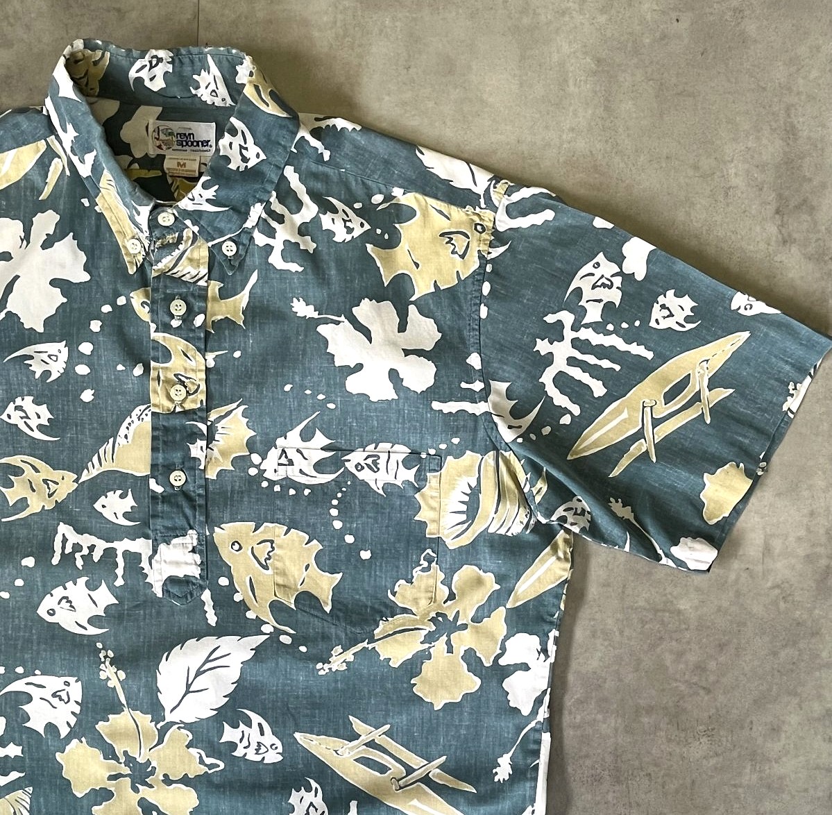 画像: 90'S REYN SPOONER コットン プルオーバー アロハシャツ ハワイ製 (VINTAGE)