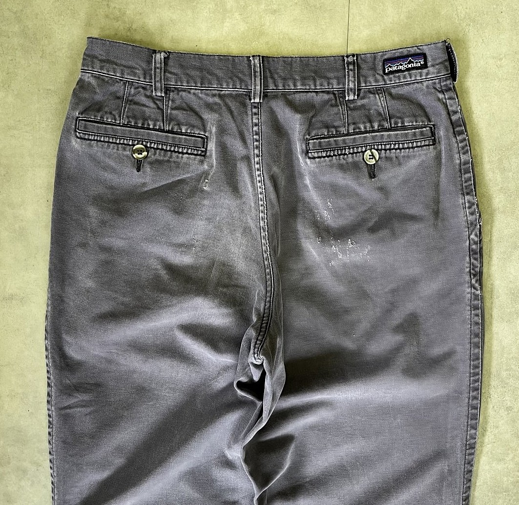 画像: 80'S PATAGONIA 旧タグ ツータック チノパンツ ナス紺 (VINTAGE)