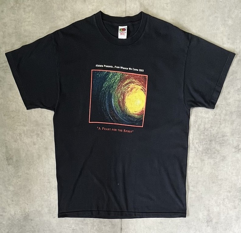 画像1: 00'S A FEAST FOR THE SPIRIT 半袖 Tシャツ ブラック (VINTAGE)