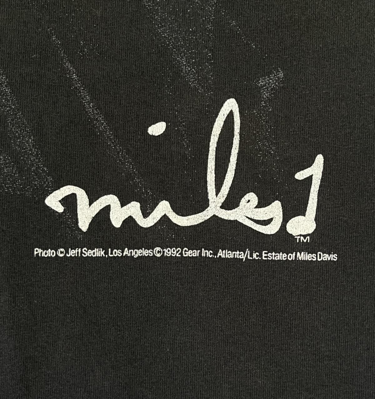 画像4: 90'S MILES DAVIS "GEAR INC" シングルステッチ 半袖 Tシャツ ブラック USA製 (VINTAGE)
