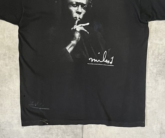 画像: 90'S MILES DAVIS "GEAR INC" シングルステッチ 半袖 Tシャツ ブラック USA製 (VINTAGE)