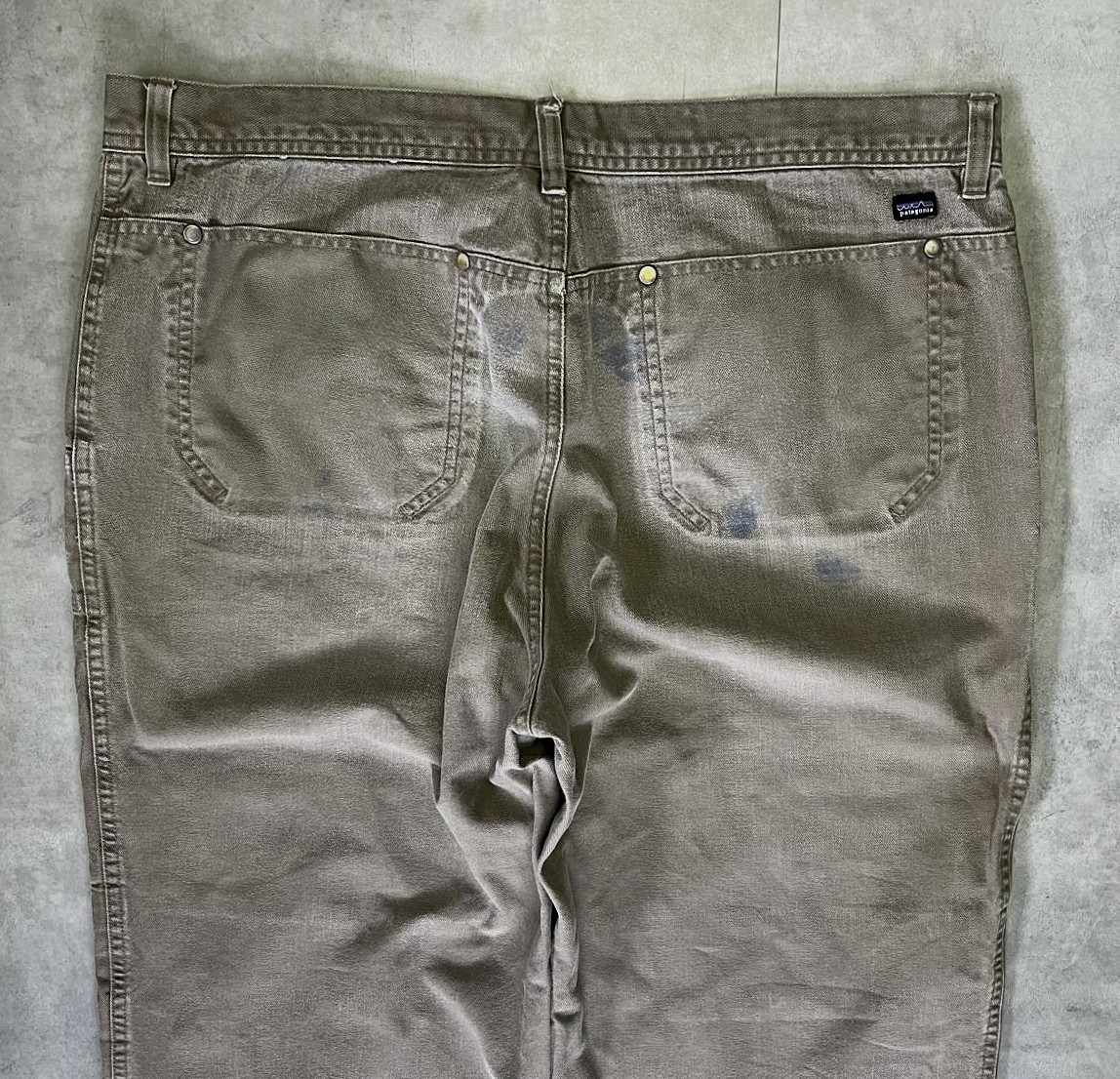 画像: 08'S PATAGONIA オーガニックコットン ダブルニー ペインターパンツ カーキ (VINTAGE)