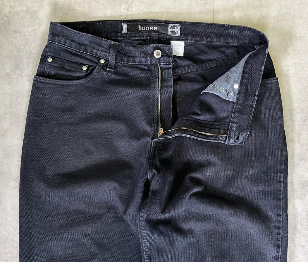 画像: 90'S LEVIS SILVER TAB "LOOSE" デニム ブラック USA製 (VINTAGE)