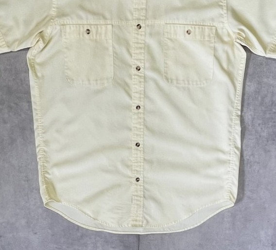 画像: 80'S PATAGONIA "DUALSPUN" 旧タグ 半袖 シャツ ライトイエロー 香港製 (VINTAGE)