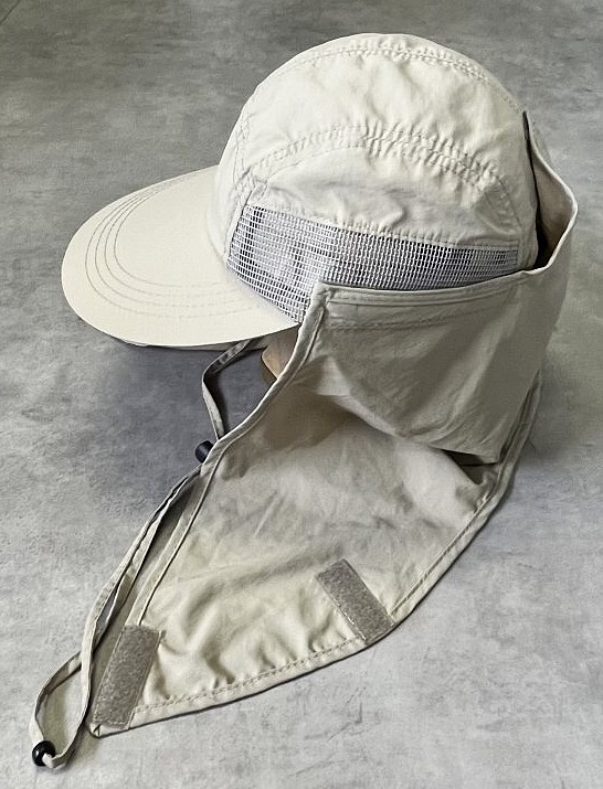 画像3: DORFMAN PACIFIC COMPANY ネックガード付き ロングビルキャップ ベージュ (DEADSTOCK)