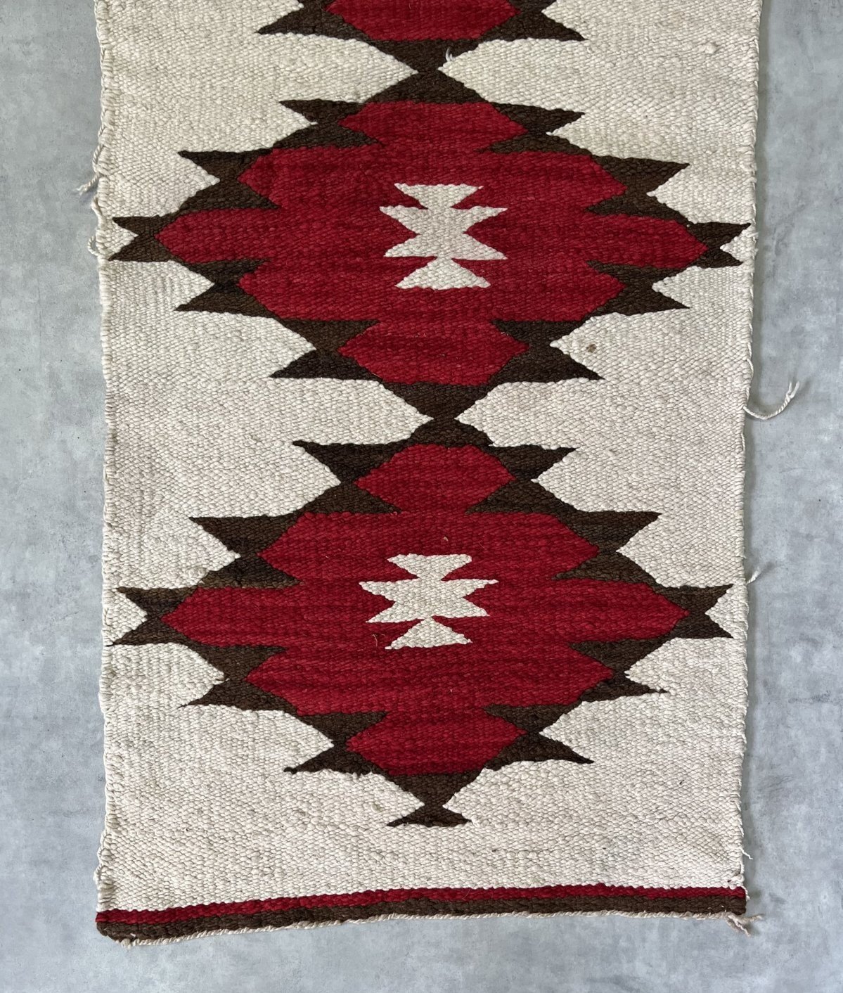 画像3: オールド ナバホ ウールラグ 103cm x 50cm (VINTAGE)