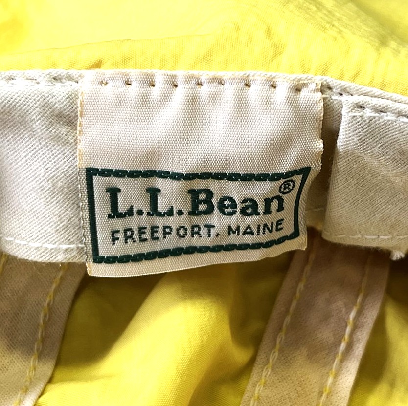 画像6: 80'S LL Bean ネックガード付き ナイロン ロングビルキャップ イエロー USA製 (VINTAGE)