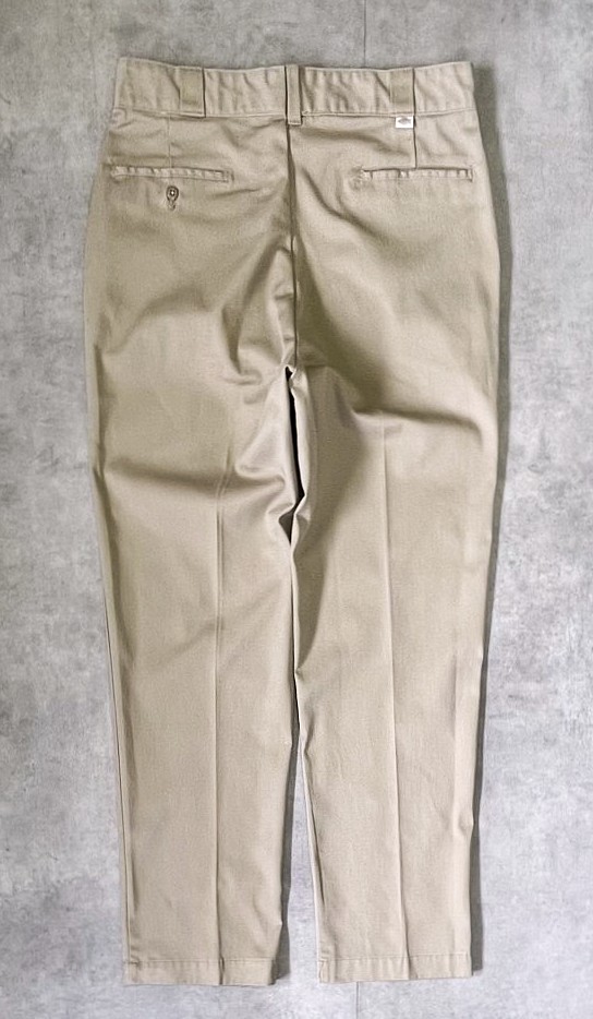 画像1: 80'S DICKIES 874 チビタグ ワークパンツ ベージュ W36L32 USA製 (VINTAGE)