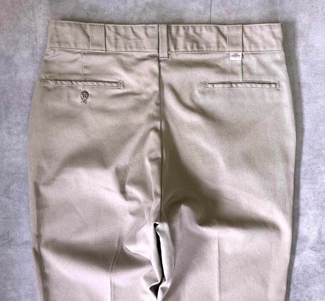 画像: 80'S DICKIES 874 チビタグ ワークパンツ ベージュ W36L32 USA製 (VINTAGE)