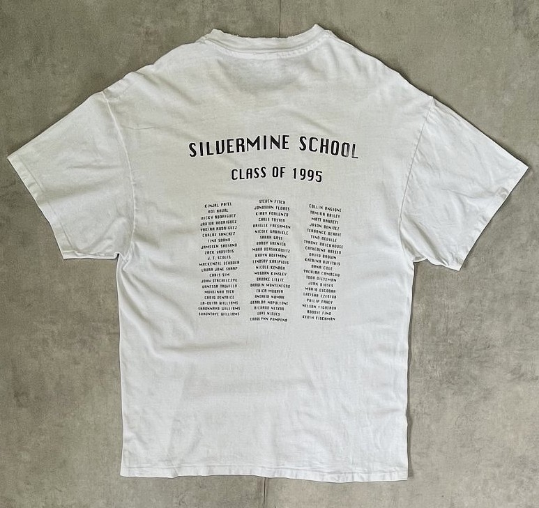 画像4: 90'S STEP UP TO MIDDLE SCHOOL シングルステッチ 両面プリント 半袖 Tシャツ ホワイト (VINTAGE)