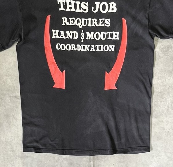画像: THIS JOB... コットン 半袖 Tシャツ ブラック (VINTAGE)