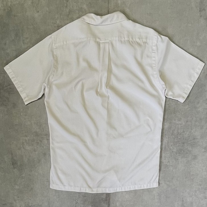 画像3: 90'S RALPH LAUREN "CALDWELL" シルク/コットン ロゴ無し 半袖 オープンカラーシャツ オフホワイト (VINTAGE)