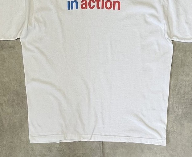 画像: 00'S GAP "IN ACTION" 両面+袖プリント 半袖 Tシャツ ホワイト (VINTAGE)