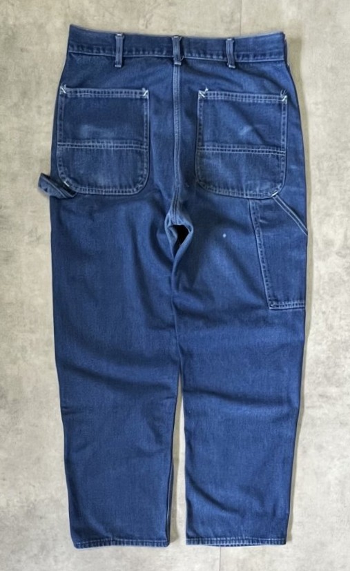 画像6: 80'S SEARS トップスナップボタン ペインターパンツ インディゴ USA製 (VINTAGE)