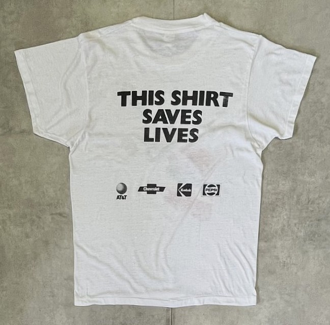 画像5: 80'S LIVE AID シングルステッチ 半袖 Tシャツ ホワイト USA製 (VINTAGE)