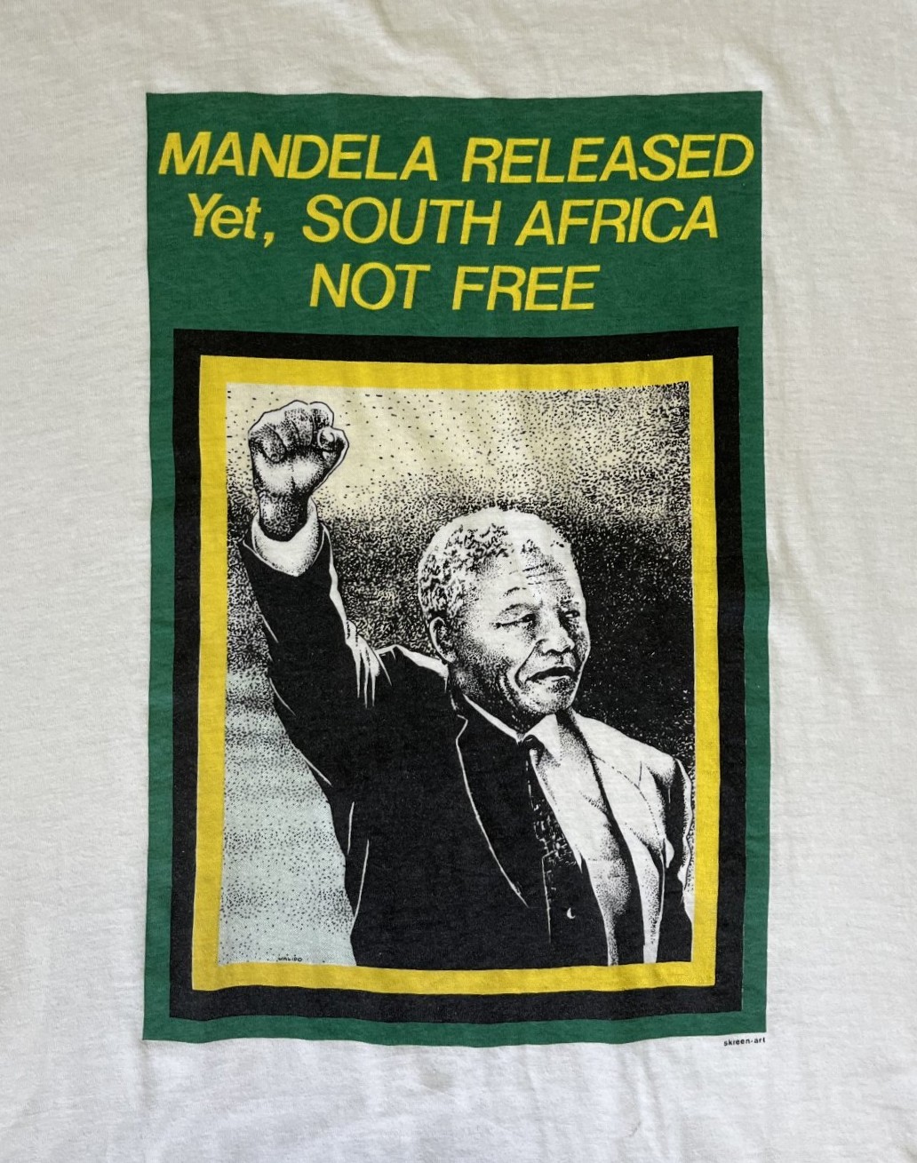 画像3: 90'S NELSON MANDELA シングルステッチ 半袖 Tシャツ ホワイト カナダ製 (VINTAGE)