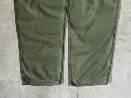 画像: 60'S アメリカ軍 US ARMY "OG107" コットンサテン ベイカーパンツ ミリタリーグリーン (VINTAGE)