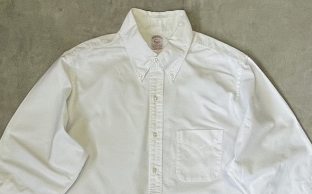 画像: 90'S BROOKS BROTHERS "MAKERS" オックスフォード BDシャツ ホワイト USA製 (VINTAGE)