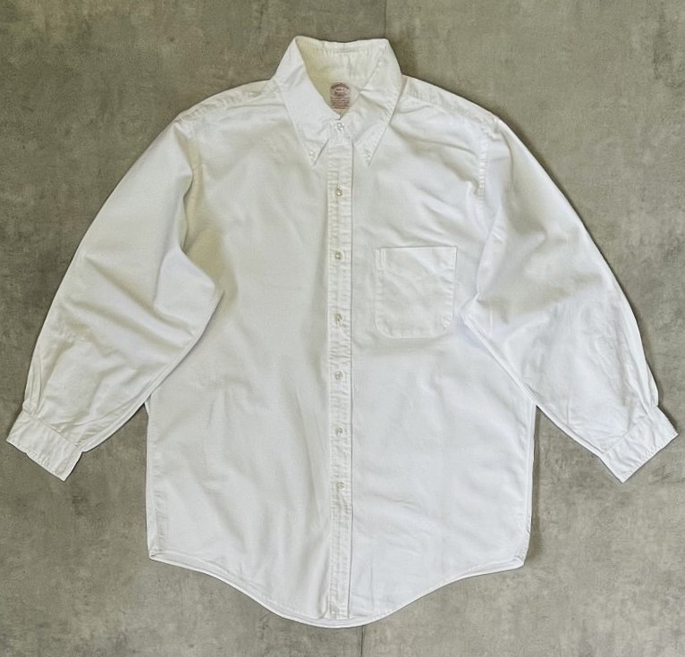 画像1: 90'S BROOKS BROTHERS "MAKERS" オックスフォード BDシャツ ホワイト USA製 (VINTAGE)