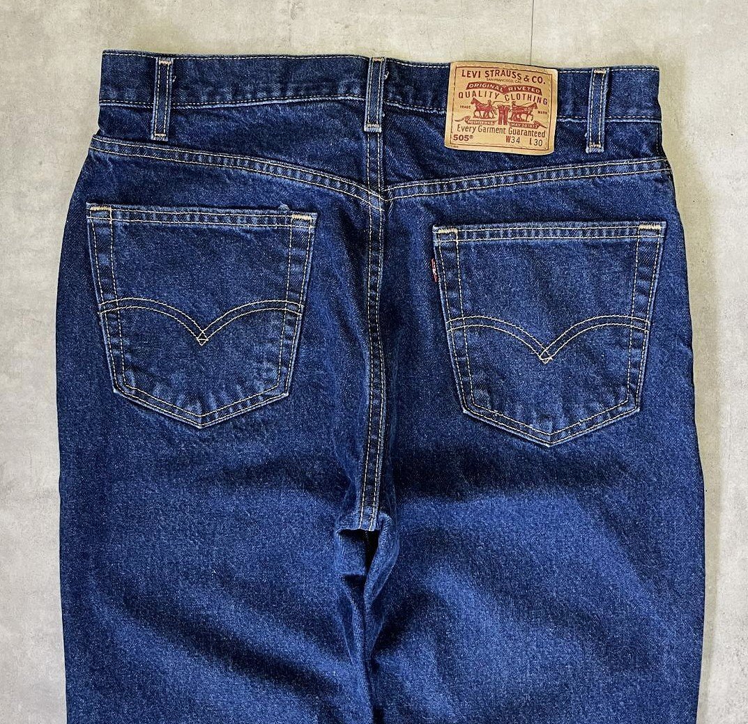 画像: 00'S LEVIS 505 デニム インディゴ USA製 W34L30 (VINTAGE)