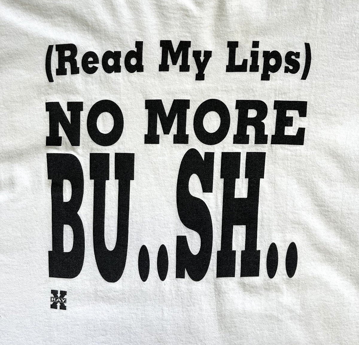 画像3: 90'S NO MORE BU..SH.. シングルステッチ 半袖 Tシャツ ホワイト USA製 (VINTAGE)