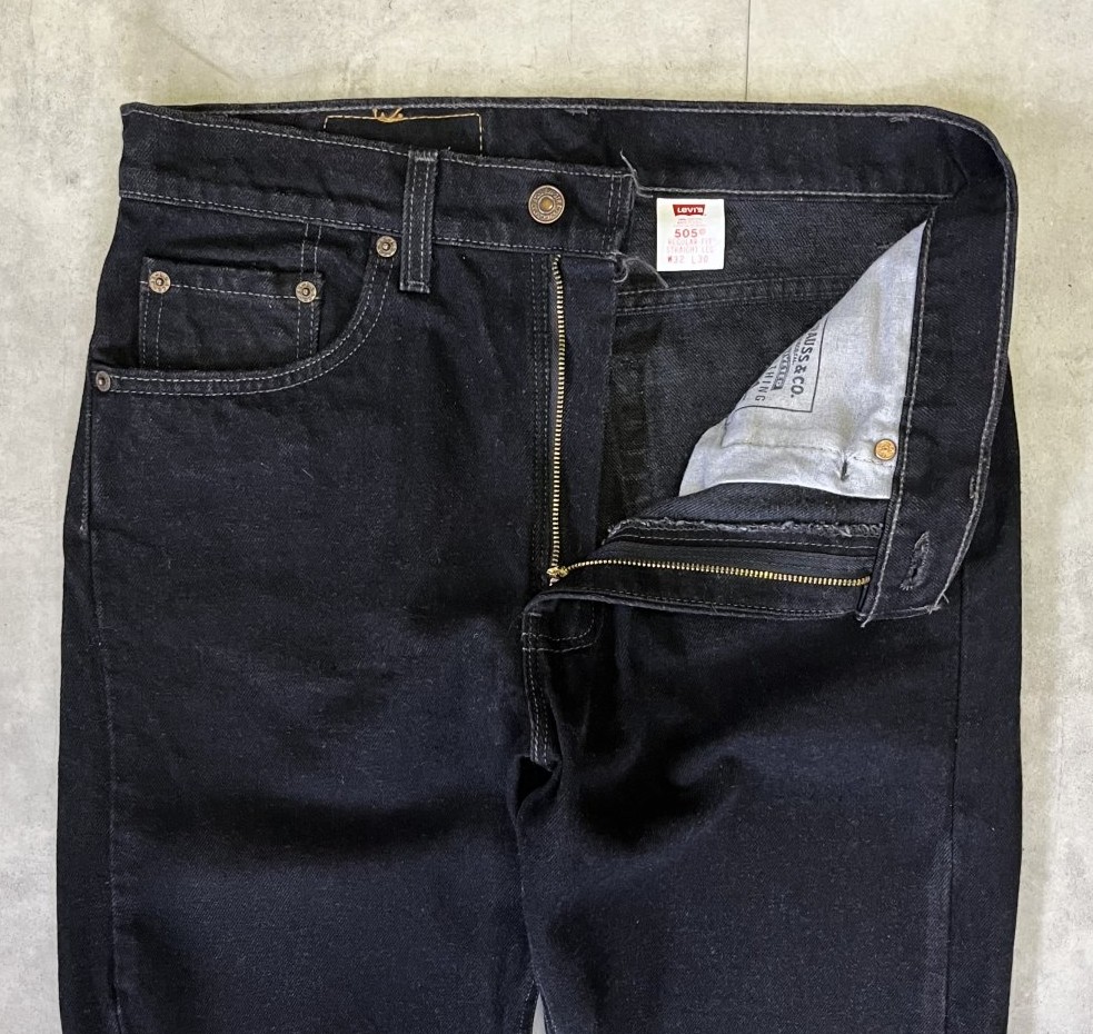 画像: 90'S LEVIS 505 デニム ブラック USA製 W32L30 (MINT CONDITION)
