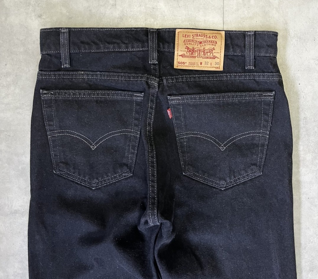 画像: 90'S LEVIS 505 デニム ブラック USA製 W32L30 (MINT CONDITION)